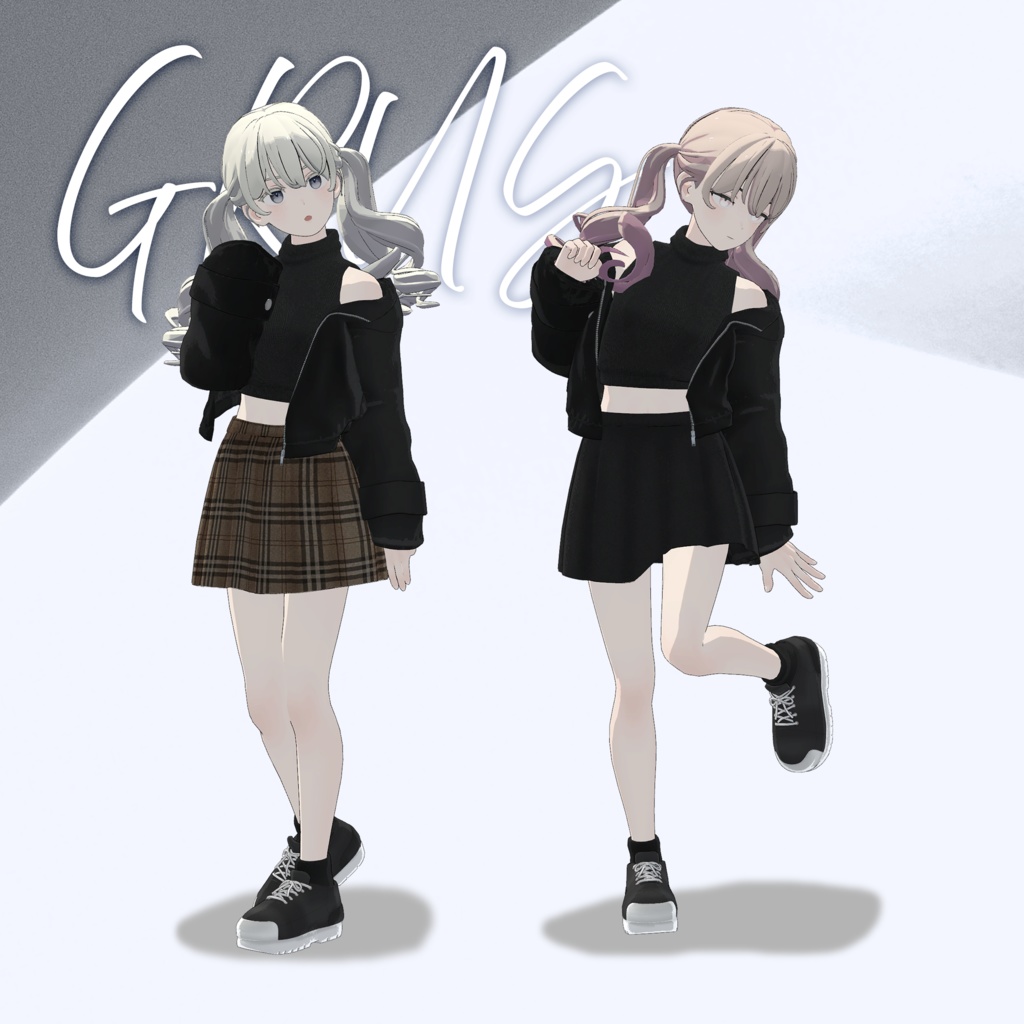 【3Dモデル】Crop Leather Jacket_6 Avatar