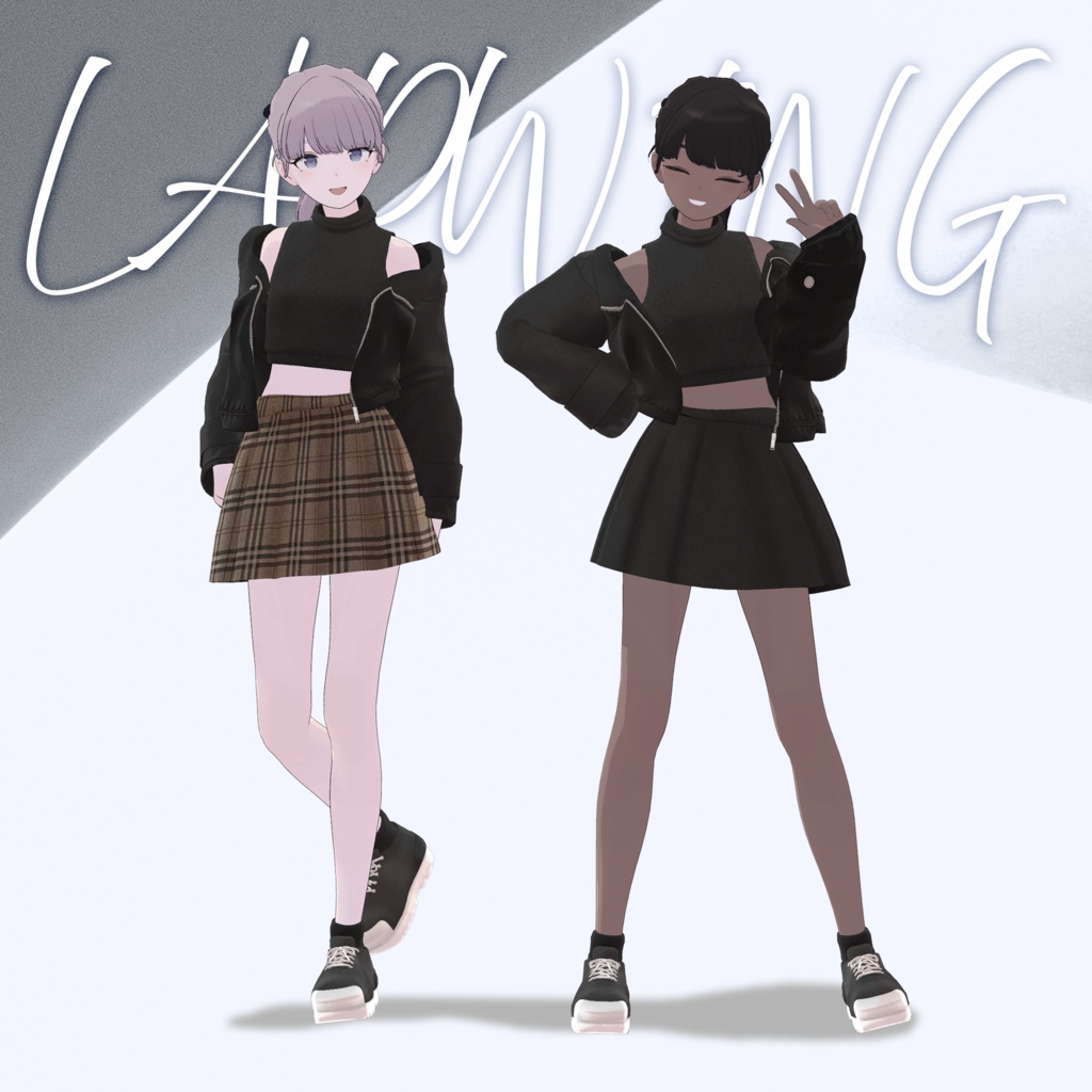 【3Dモデル】Crop Leather Jacket_6 Avatar