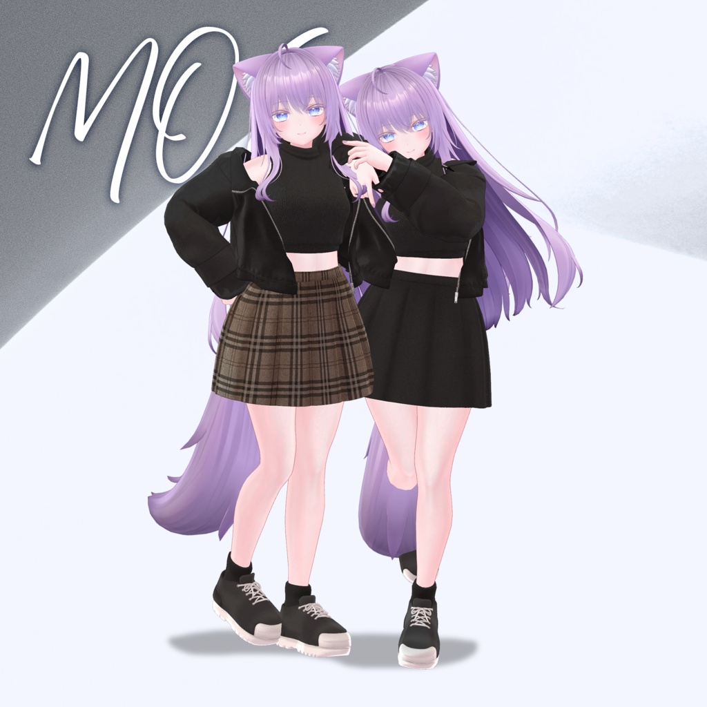 【3Dモデル】Crop Leather Jacket_6 Avatar