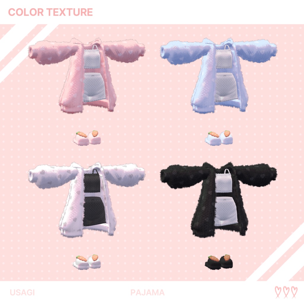 【3Dモデル】Usagi Pajama_10 Avatar