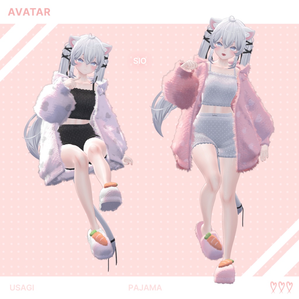 【3Dモデル】Usagi Pajama_10 Avatar
