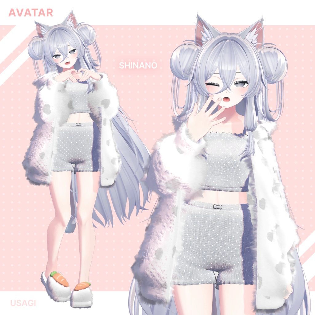 【3Dモデル】Usagi Pajama_10 Avatar