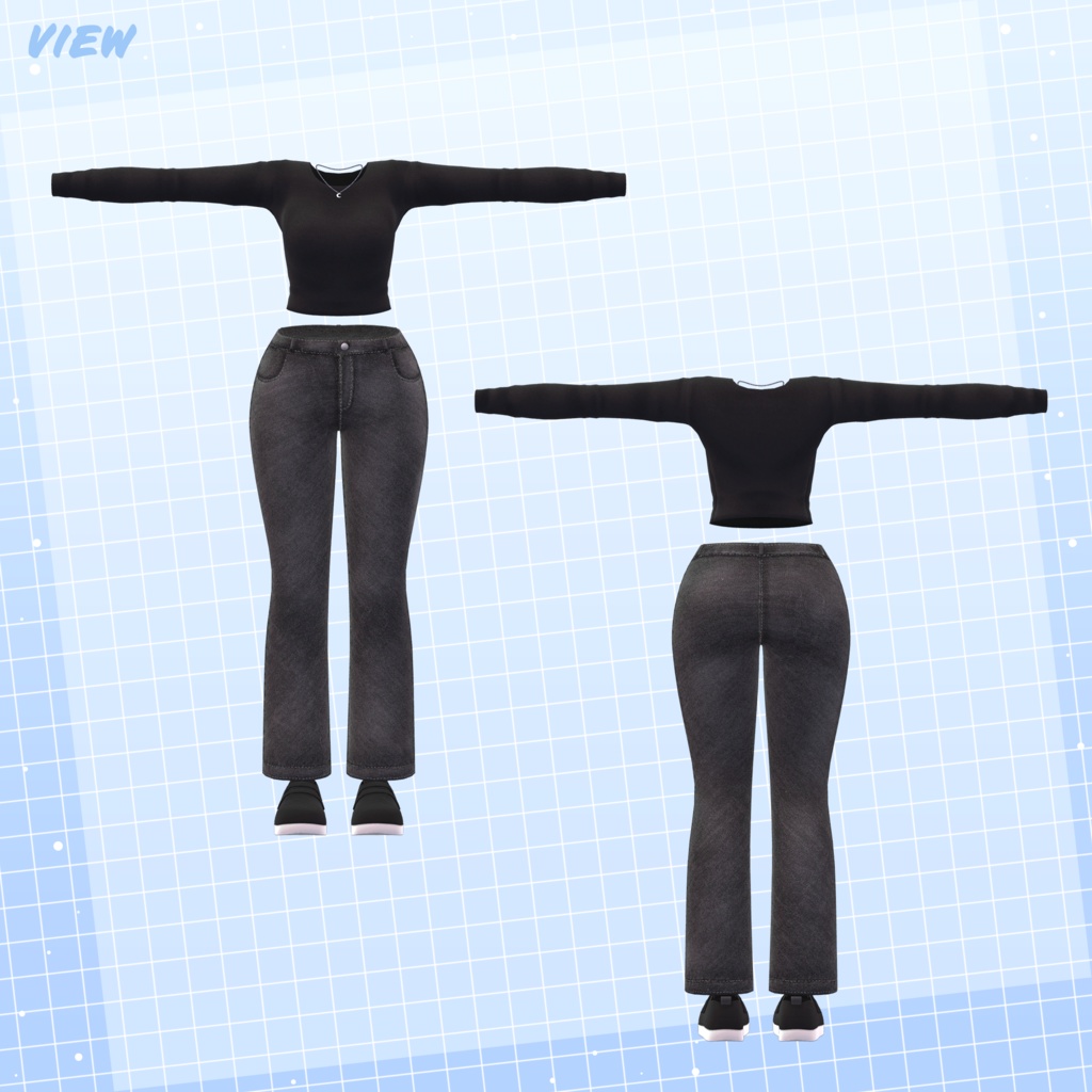 【3Dモデル】Daily Moon_4 Avatar