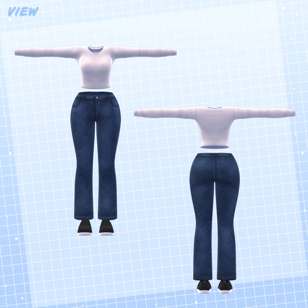 【3Dモデル】Daily Moon_4 Avatar