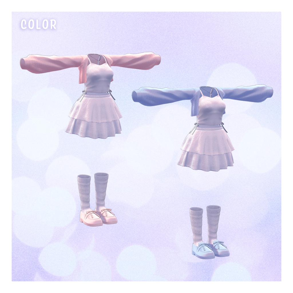 【3Dモデル】Balletcore Ribbon_3 Avatar