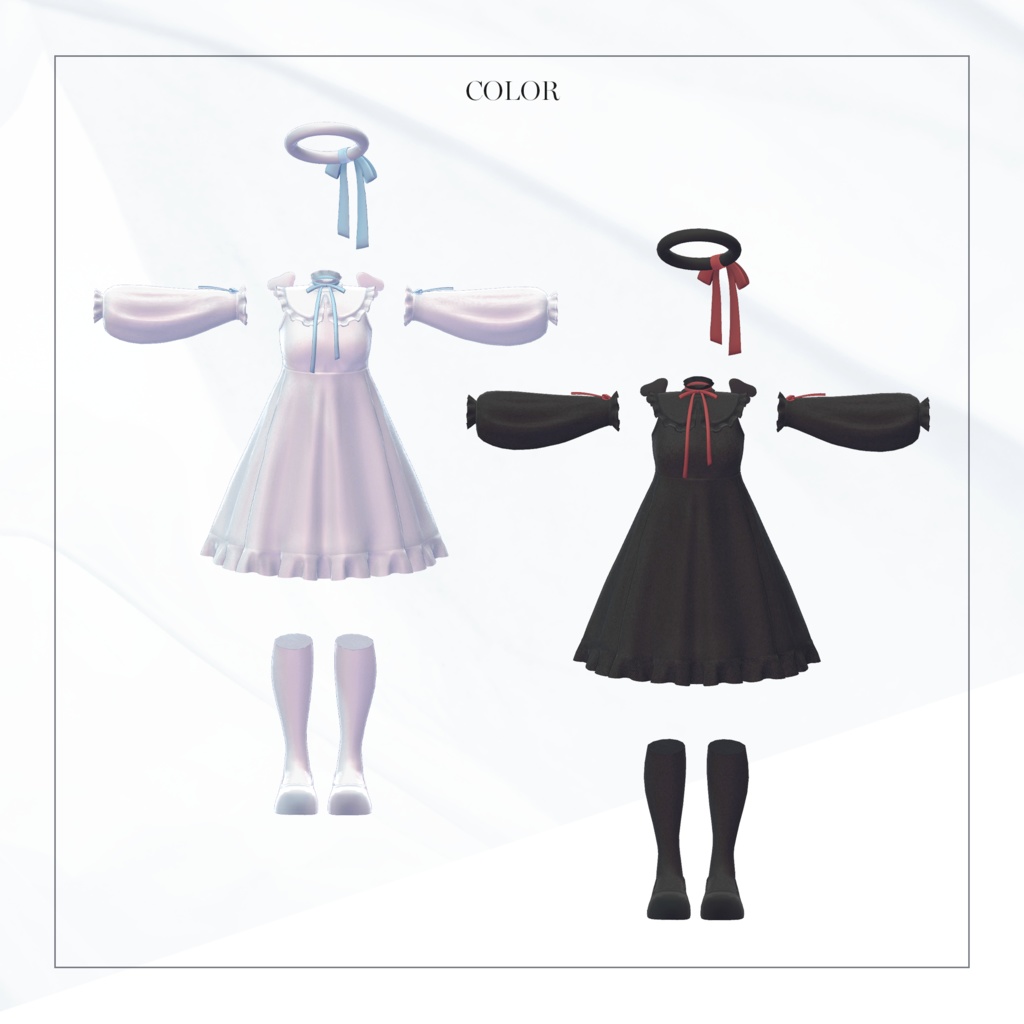 【3Dモデル】Angel Dress_4 Avatar