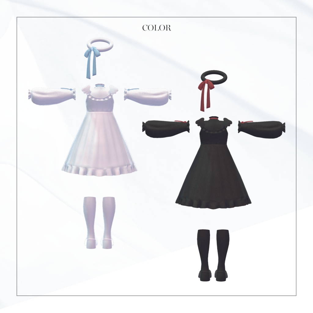 【3Dモデル】Angel Dress_4 Avatar