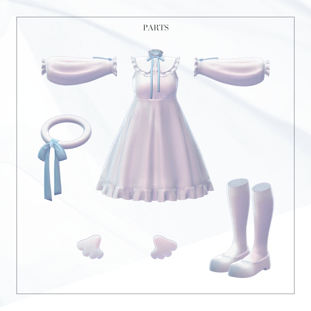 【3Dモデル】Angel Dress_4 Avatar