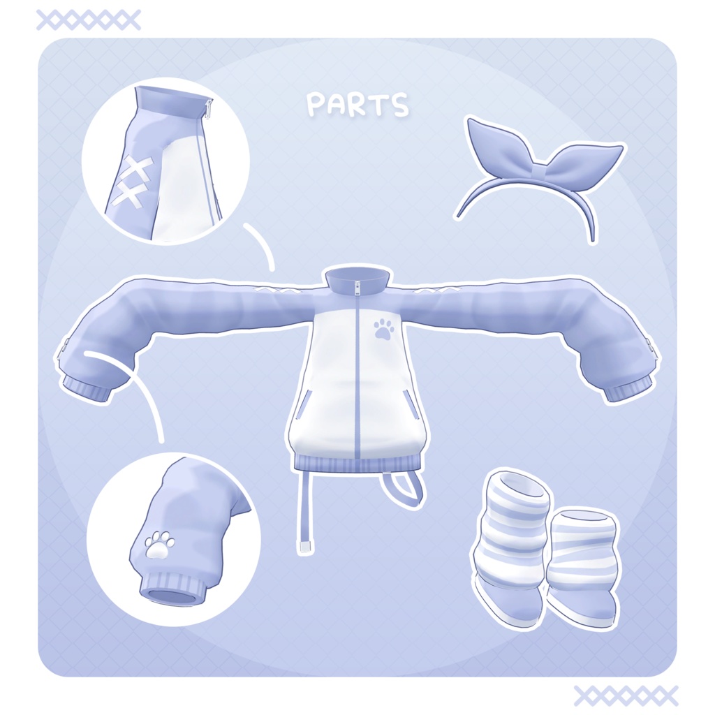 【3Dモデル】Ribbon Jersey / キプフェル&まめひなた