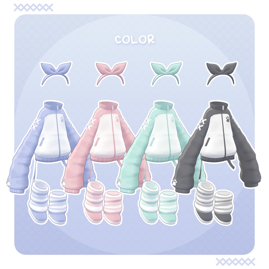 【3Dモデル】Ribbon Jersey / キプフェル&まめひなた