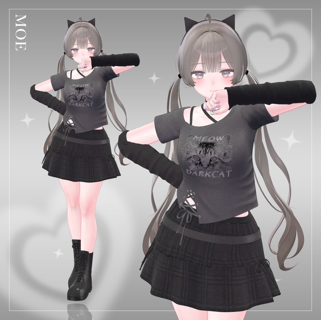 【3Dモデル】Dark Cat_4 Avatar