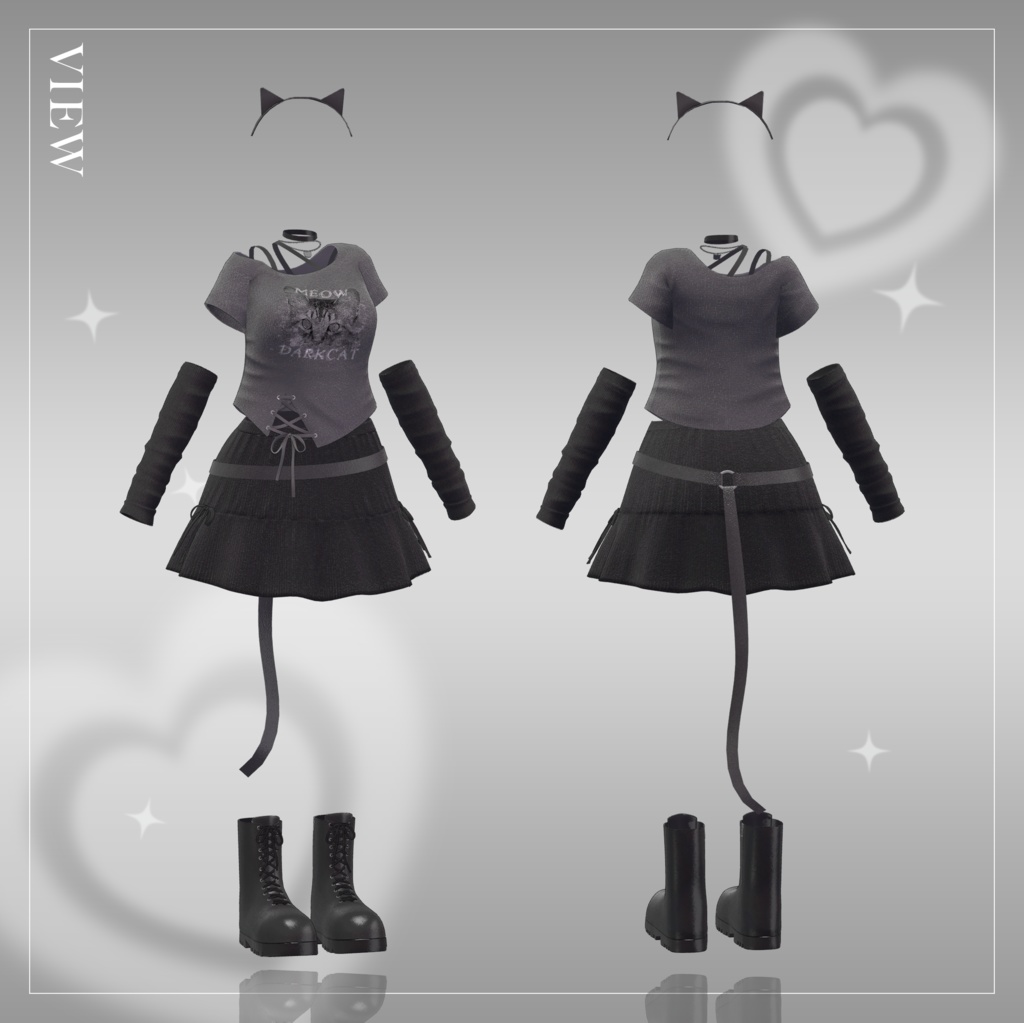 【3Dモデル】Dark Cat_4 Avatar