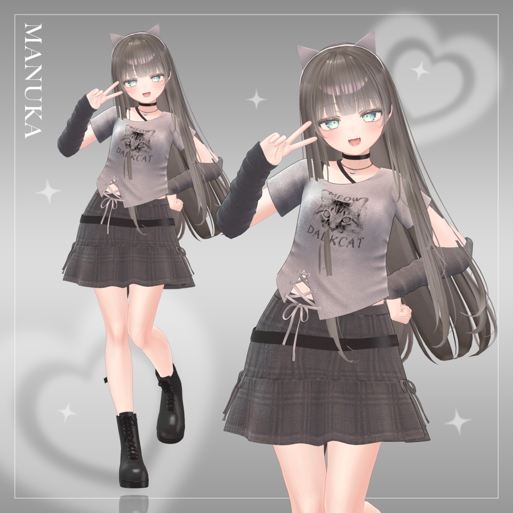 【3Dモデル】Dark Cat_4 Avatar