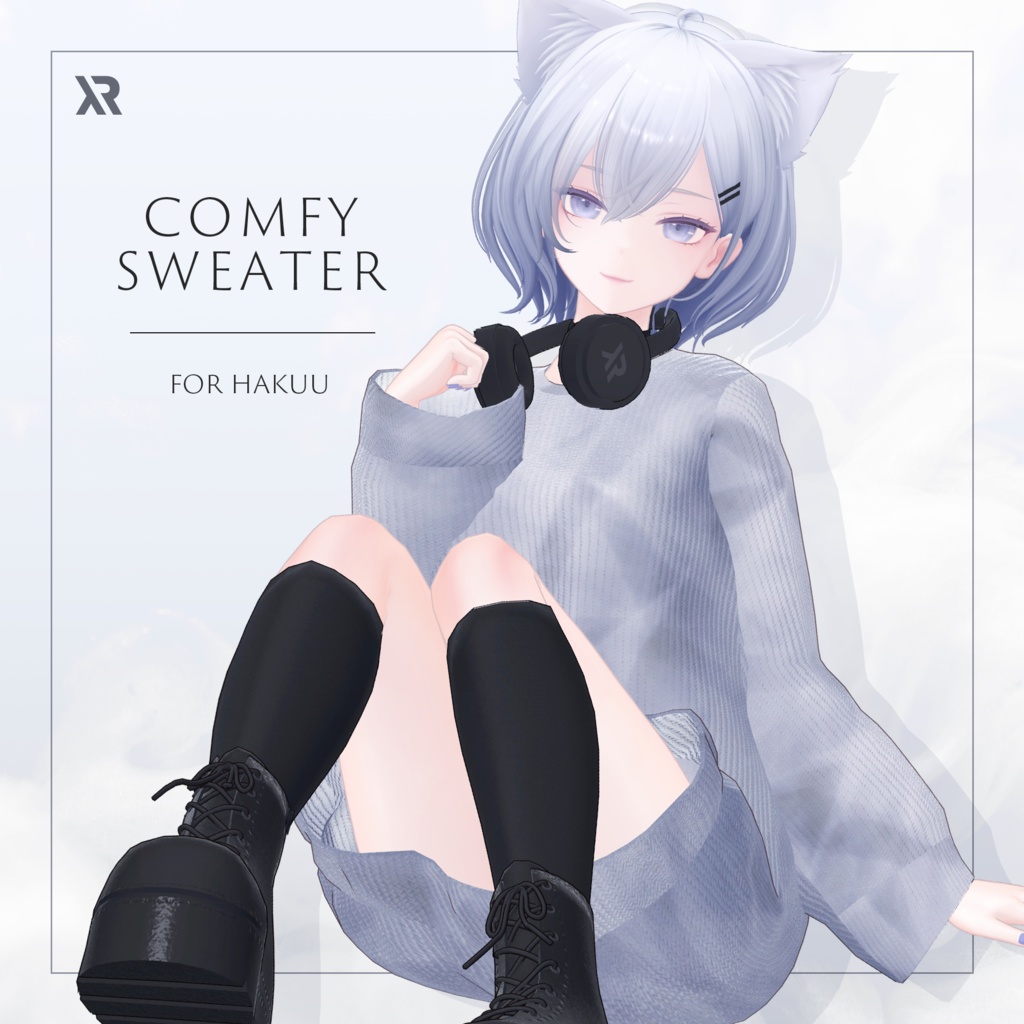 【3Dモデル】Comfy Sweater_Hakuu