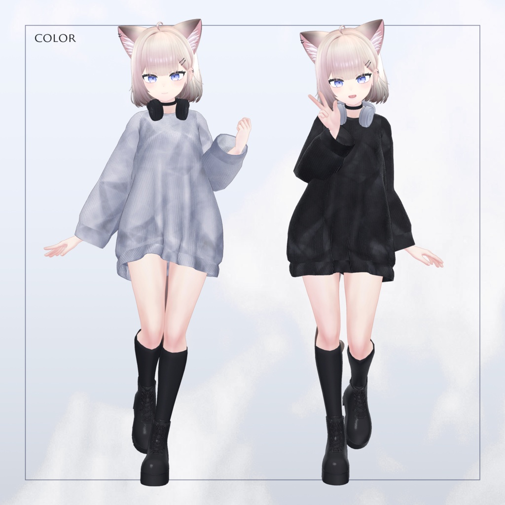 【3Dモデル】Comfy Sweater_Nao (NovaBody)