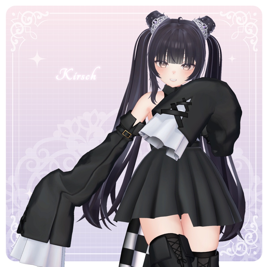 【3Dモデル】Tiara Pudding Hair (16 Avatar)
