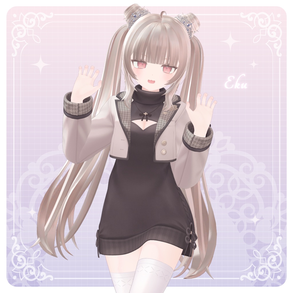 【3Dモデル】Tiara Pudding Hair (16 Avatar)