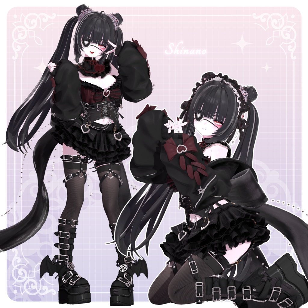 【3Dモデル】Tiara Pudding Hair (16 Avatar)