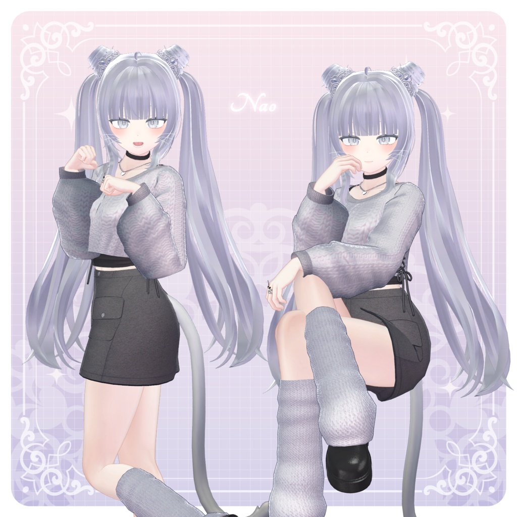【3Dモデル】Tiara Pudding Hair (16 Avatar)