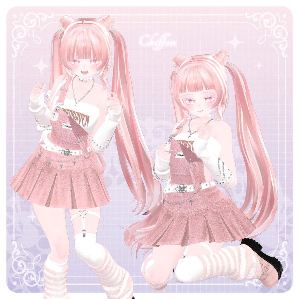 【3Dモデル】Tiara Pudding Hair (16 Avatar)