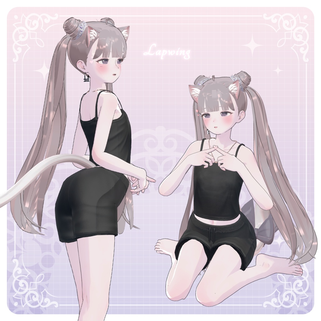 【3Dモデル】Tiara Pudding Hair (16 Avatar)