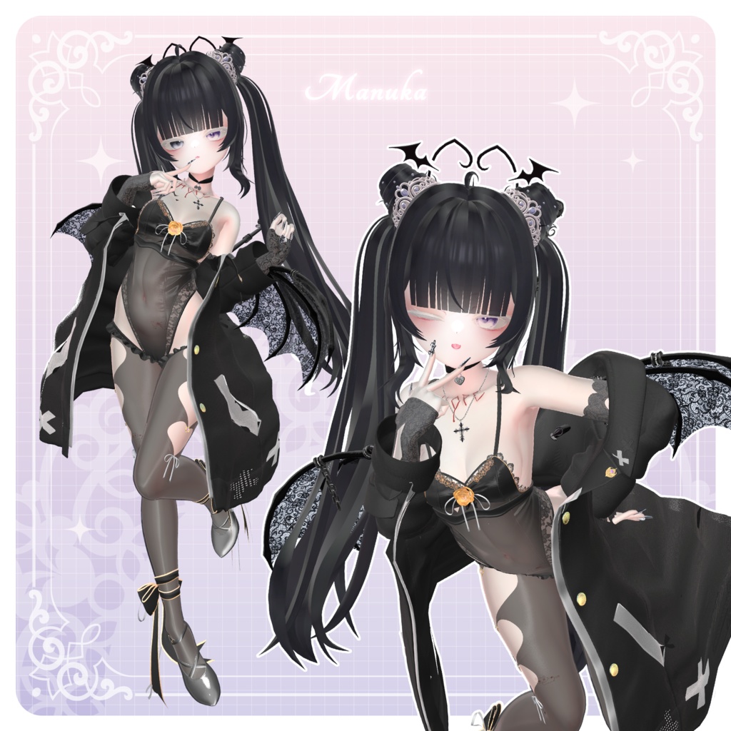 【3Dモデル】Tiara Pudding Hair (16 Avatar)