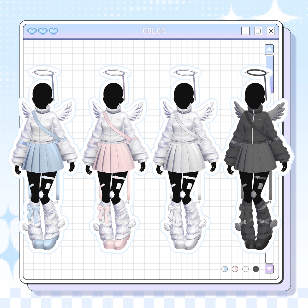 【3Dモデル】Angel Track (9 Avatar)