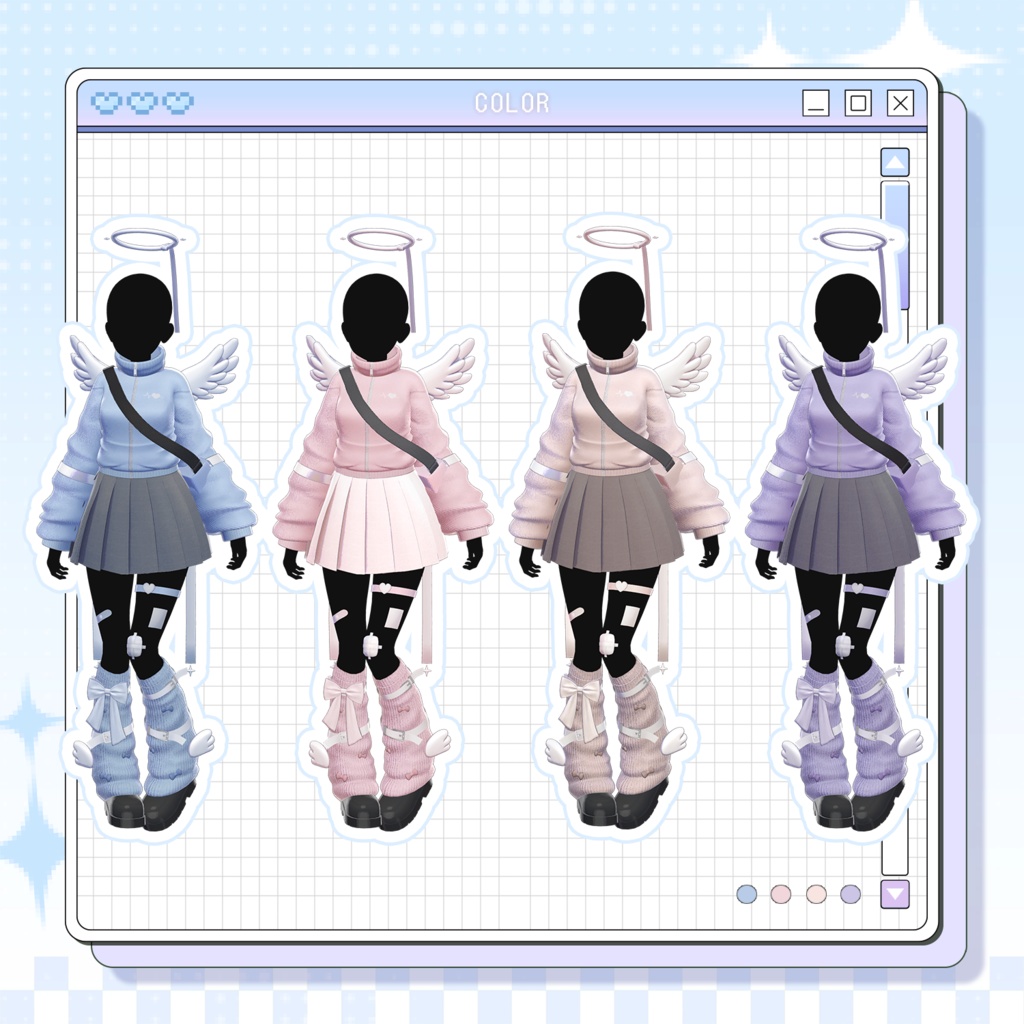 【3Dモデル】Angel Track (9 Avatar)