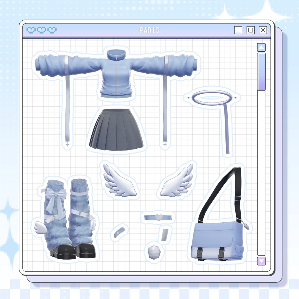 【3Dモデル】Angel Track (9 Avatar)