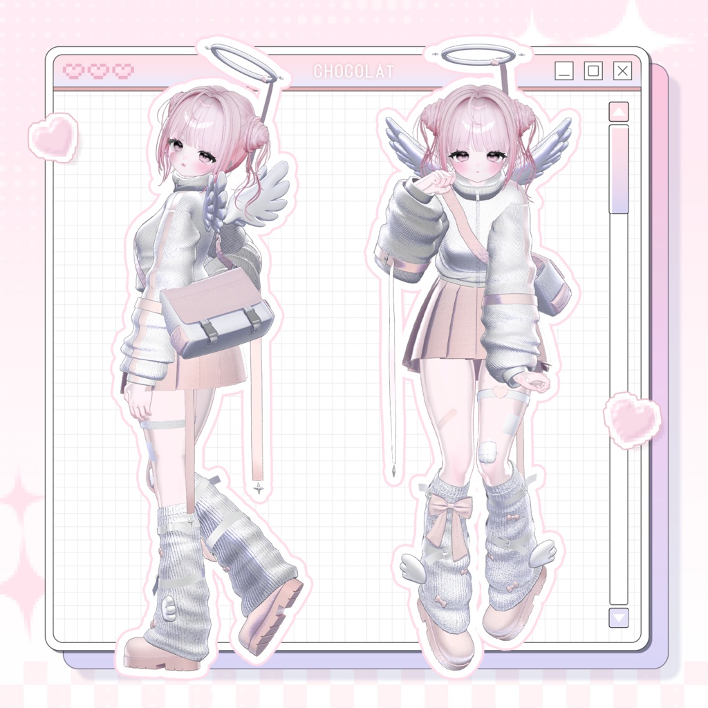 【3Dモデル】Angel Track (9 Avatar)