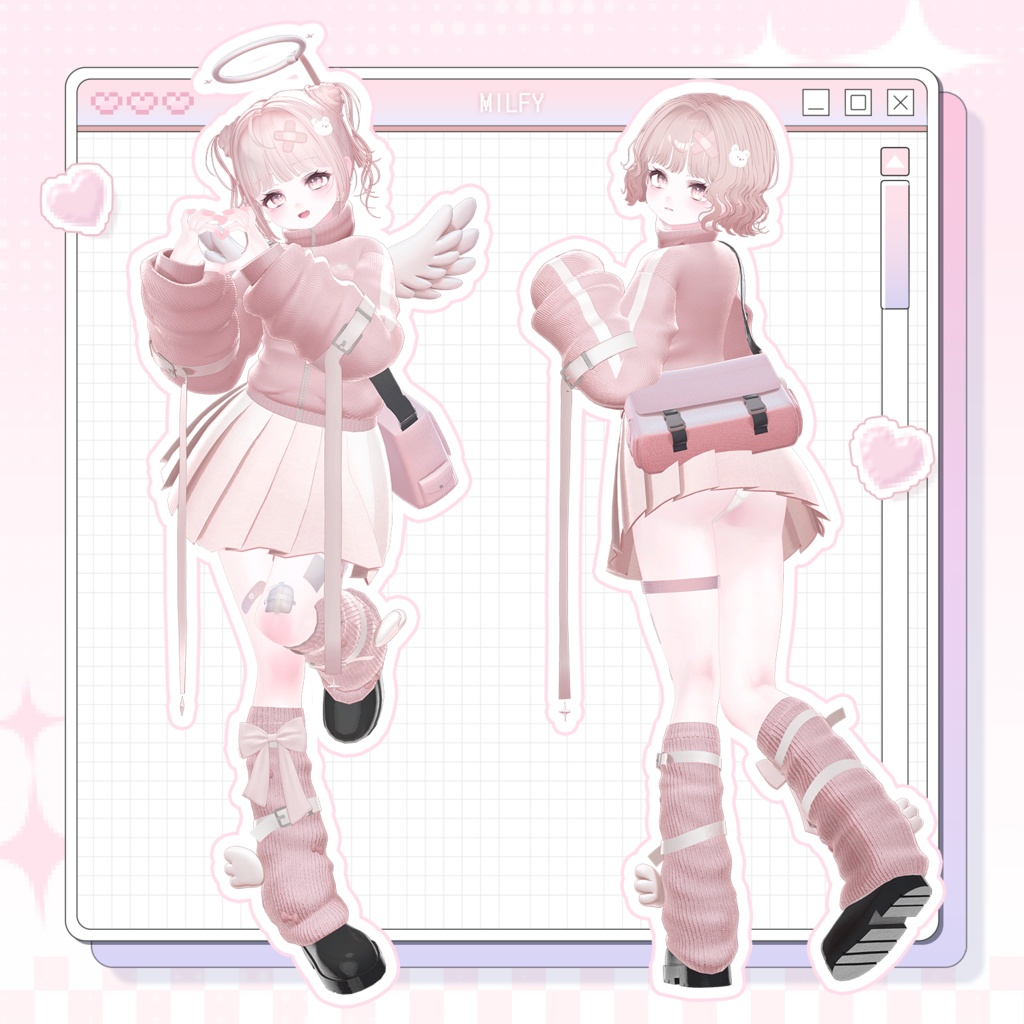 【3Dモデル】Angel Track (9 Avatar)