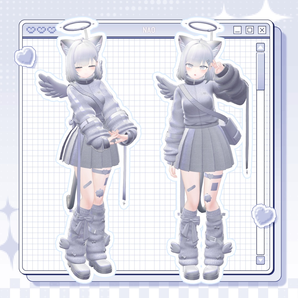 【3Dモデル】Angel Track (9 Avatar)