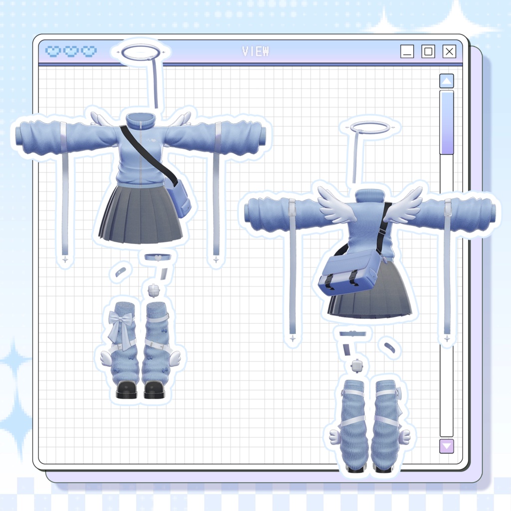 【3Dモデル】Angel Track (9 Avatar)