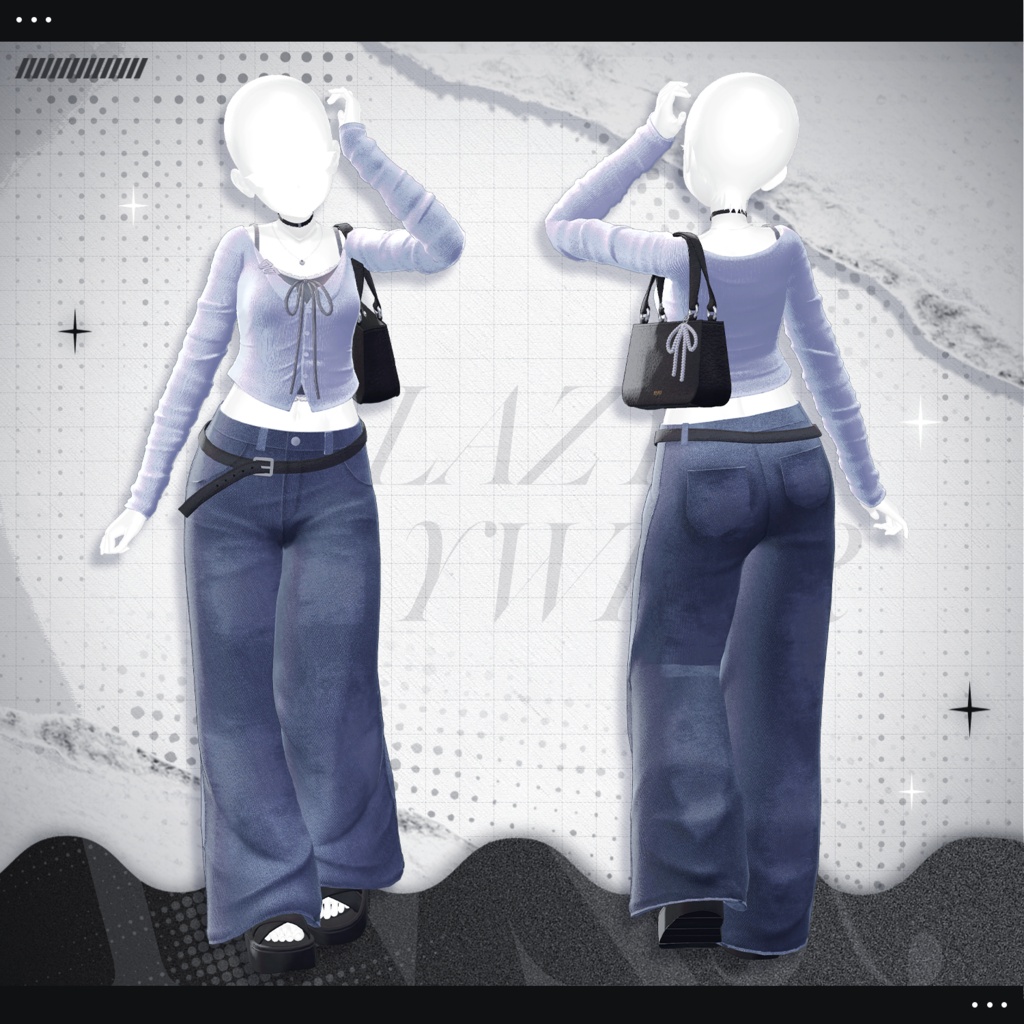 3Dモデル】Lazy Daywear (9 Avatar)