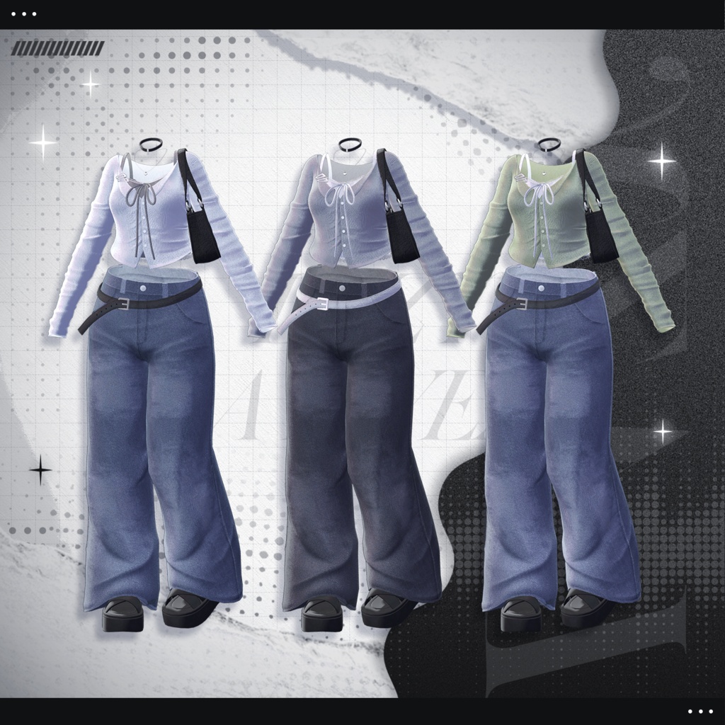 3Dモデル】Lazy Daywear (9 Avatar)