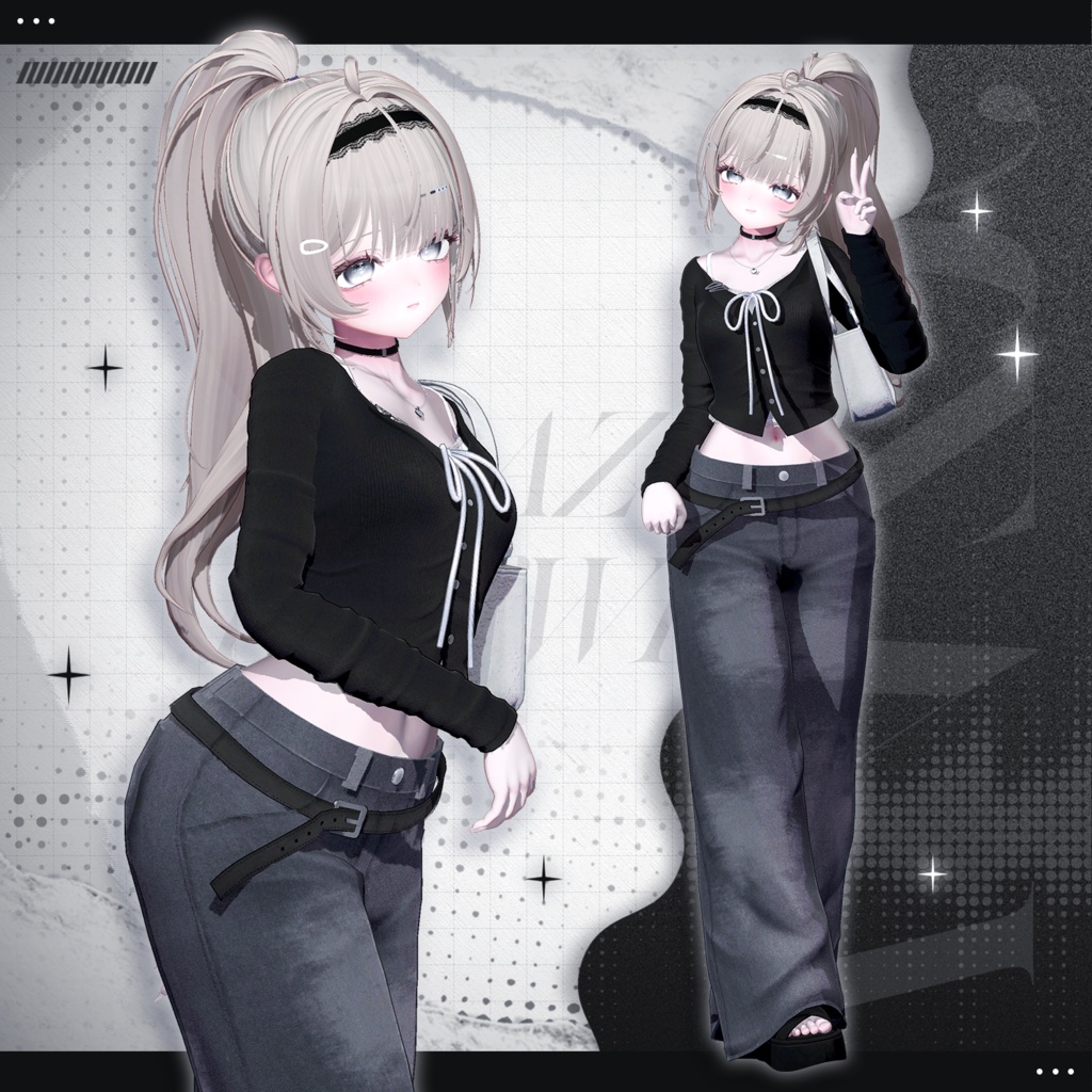 3Dモデル】Lazy Daywear (9 Avatar)