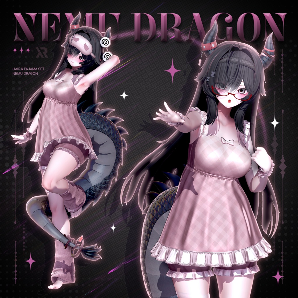 【3Dモデル】Nemu Dragon (8 Avatar)
