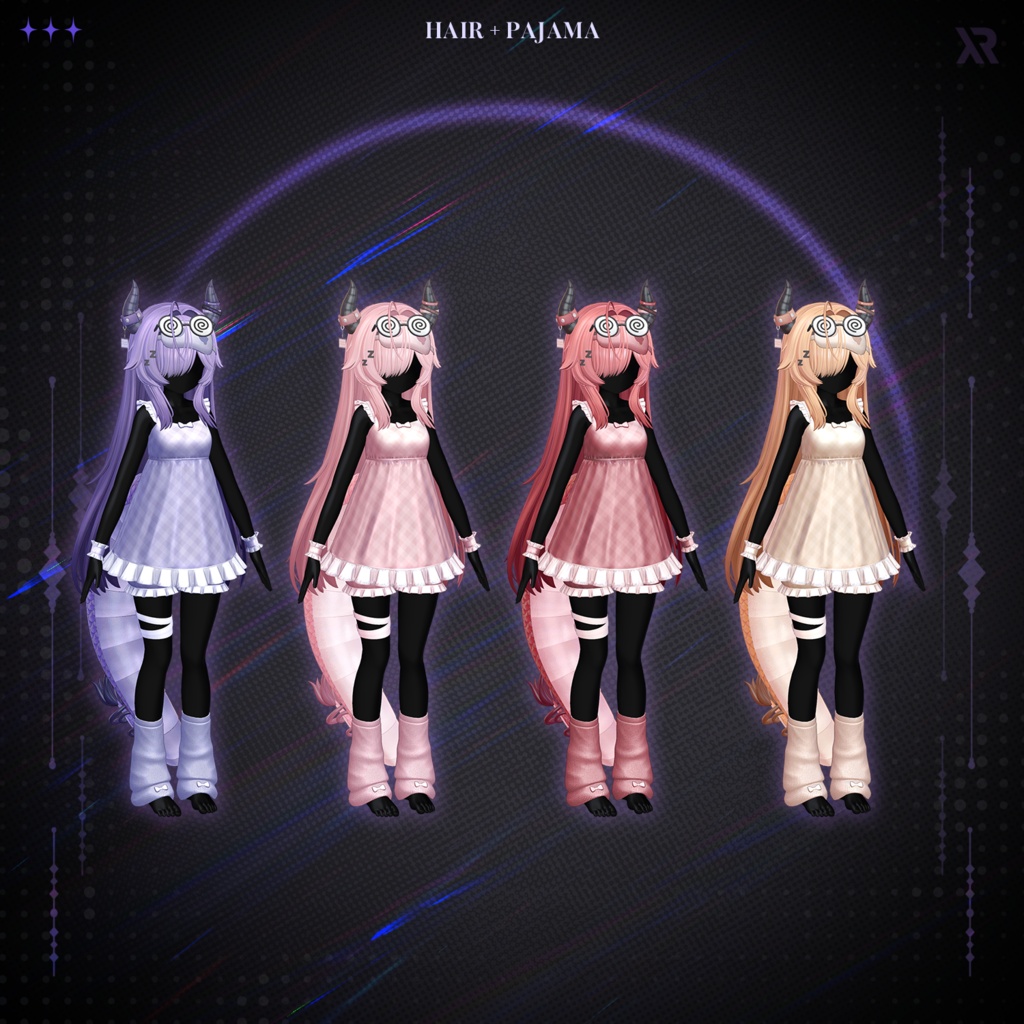 【3Dモデル】Nemu Dragon (8 Avatar)