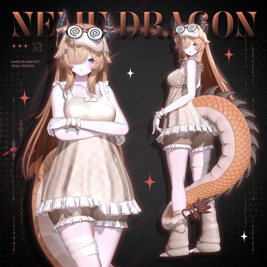 【3Dモデル】Nemu Dragon (8 Avatar)