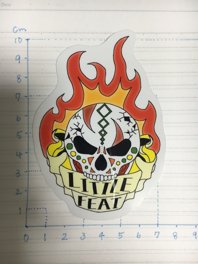 スカルデザインシール・ステッカー(前ver)