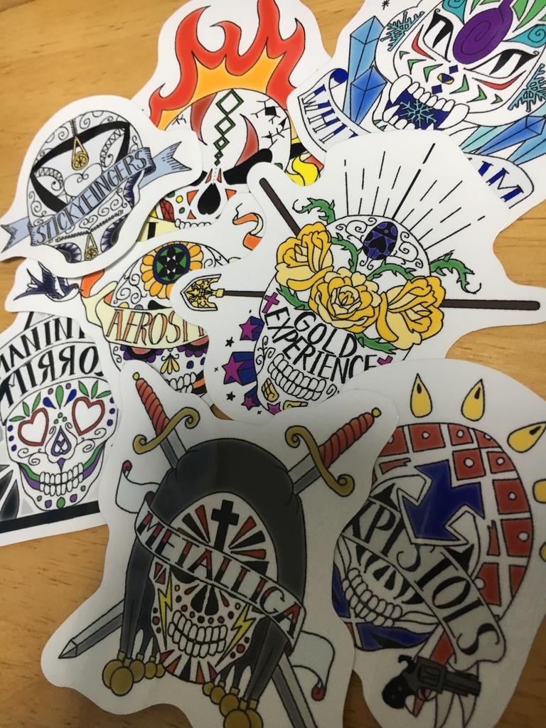 スカルデザインシール・ステッカー(前ver)