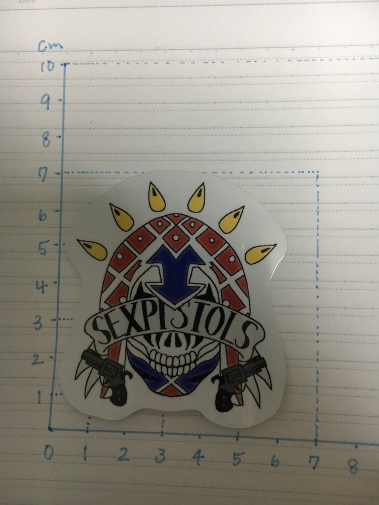 スカルデザインシール・ステッカー(前ver)