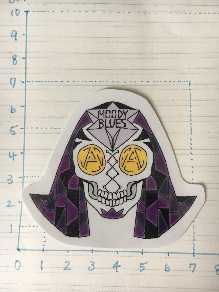 スカルデザインシール・ステッカー(前ver)