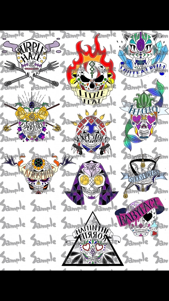 スカルステッカー 新ver