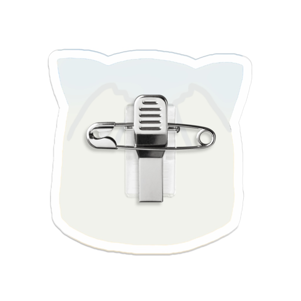 頭痛にゃんぷっぷーアクリルバッジ