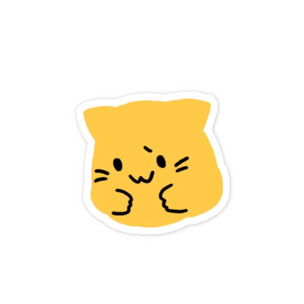 ぽんぺにゃんぷっぷースマホステッカー