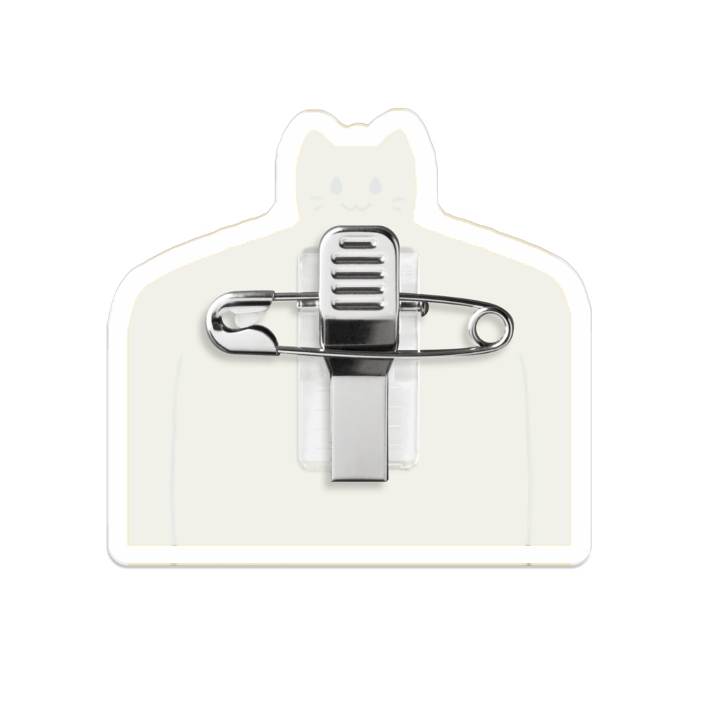 肩幅にゃんぷっぷーアクリルバッジ