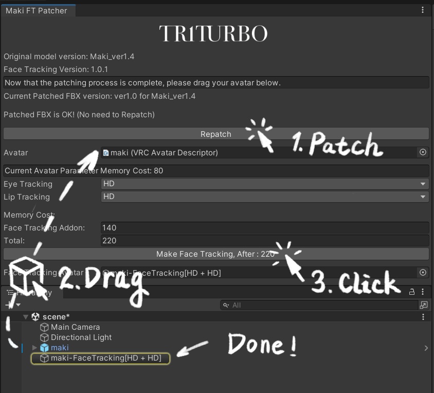 「碼希」(Maki) Face Tracking Addon