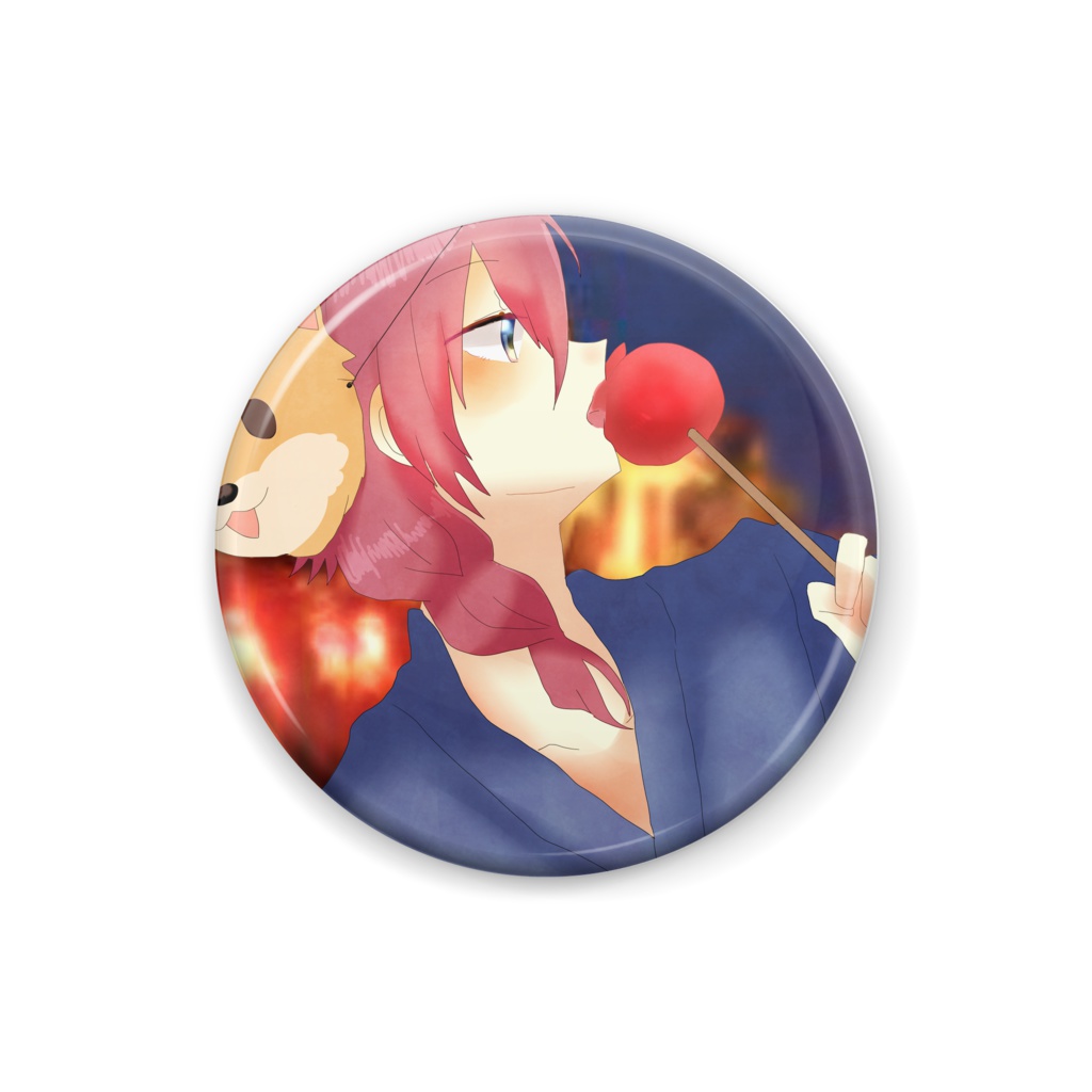 星恋。缶バッジ　verスーくん夏浴衣