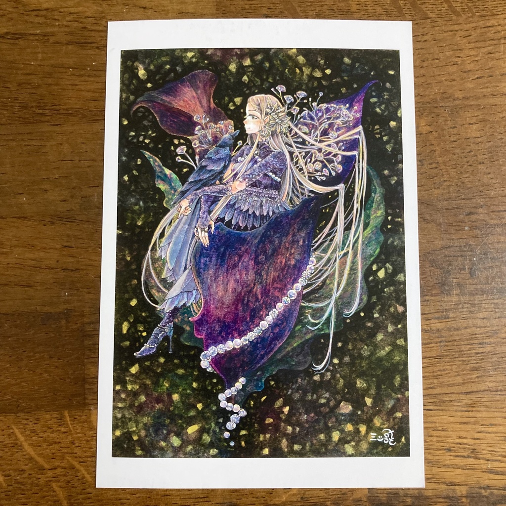 ポストカード　黒